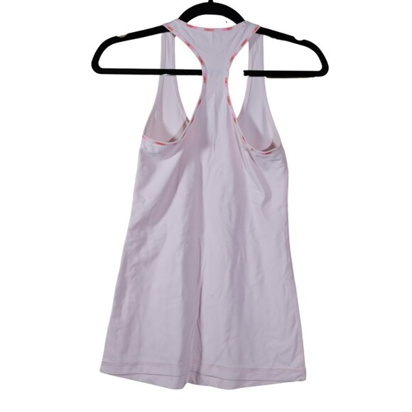 EUC Lululemon Cool Racerback Tank in Heathered Pig Pink Size 8 - Picture 4 of 4